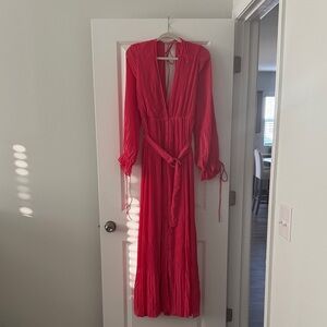 Elegant Pink Maxi Dress
